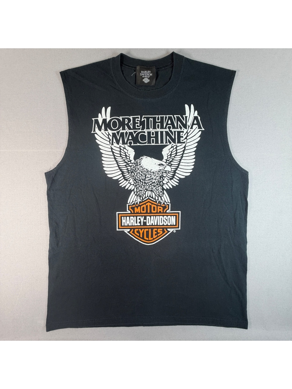 Harley Davidson Museum More Than A Machine Shirt Mens L Black Eagle Muscle Tee